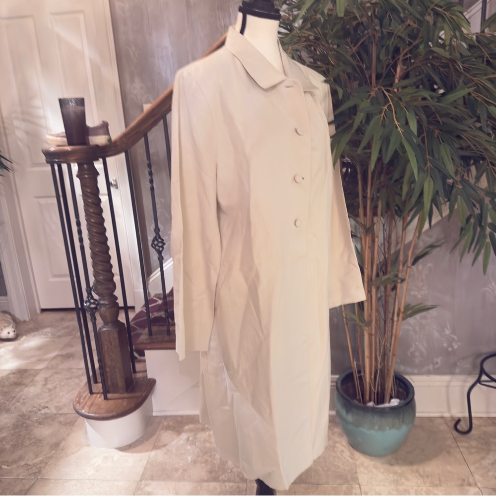 KENAR linen blend duster jacket excellent conditioner size 14. Long sleeve - Picture 9 of 16